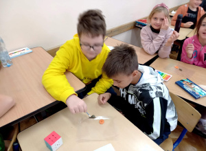 Klasa 3b - zajęcia edukacyjne o ślimakach