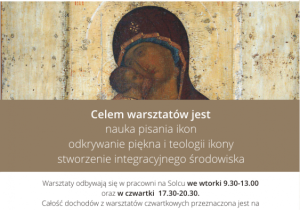 plakat informujący o warsztatach