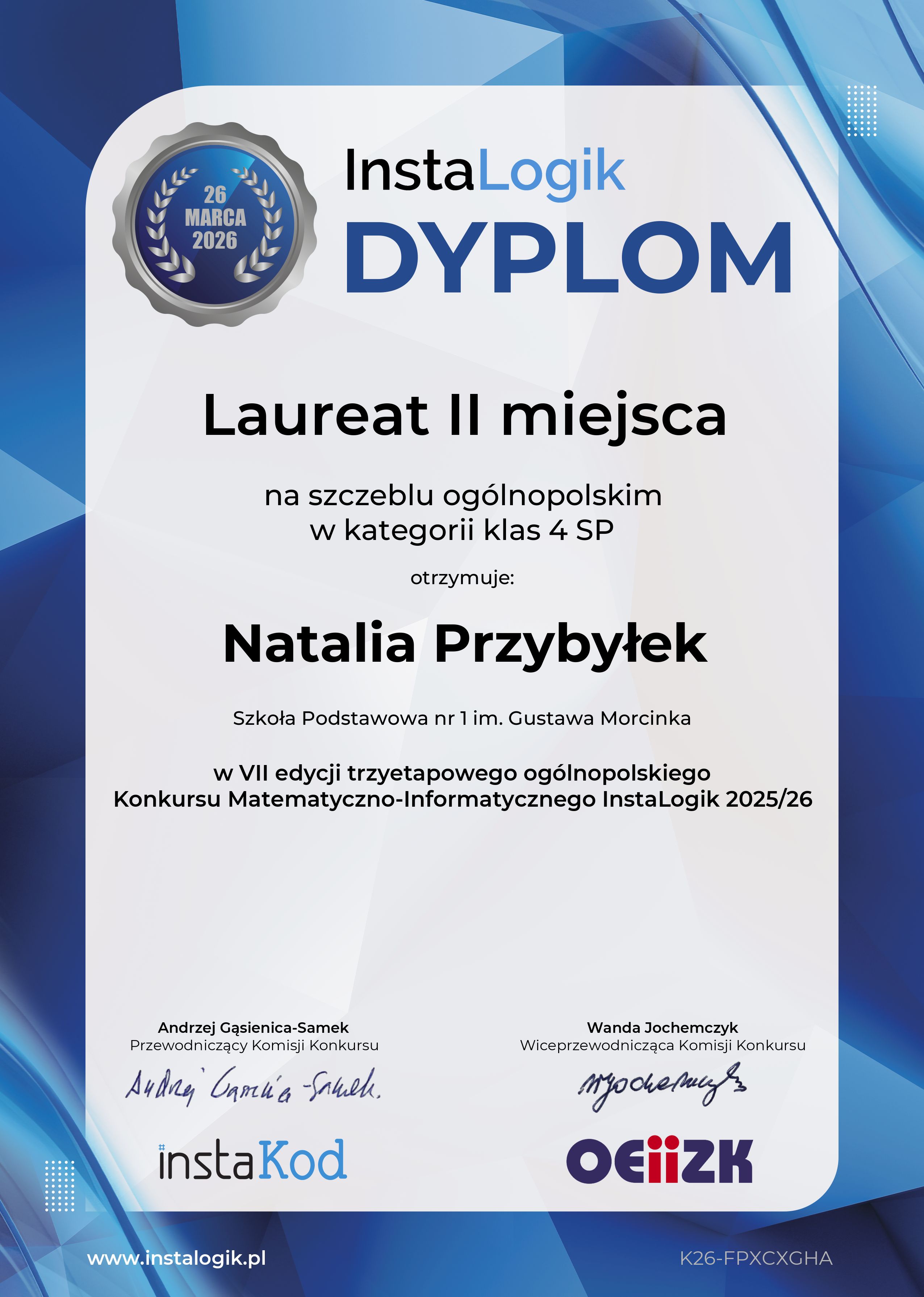 Dyplom Natalia Przybyłek