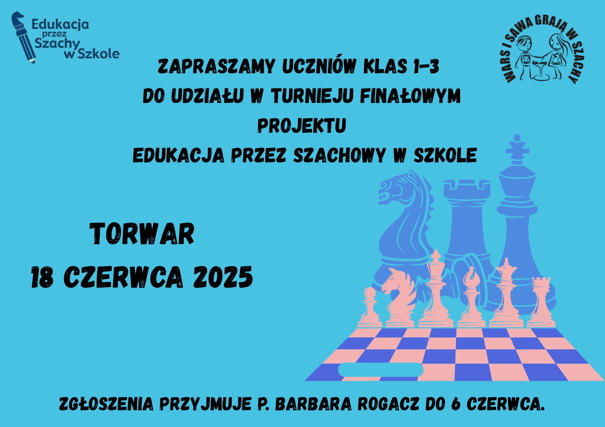 Plakat Turniej szachowy