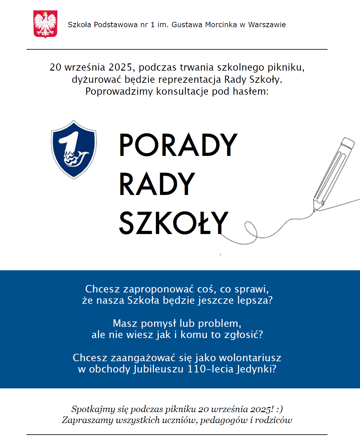 Plakat Rady Szkoły