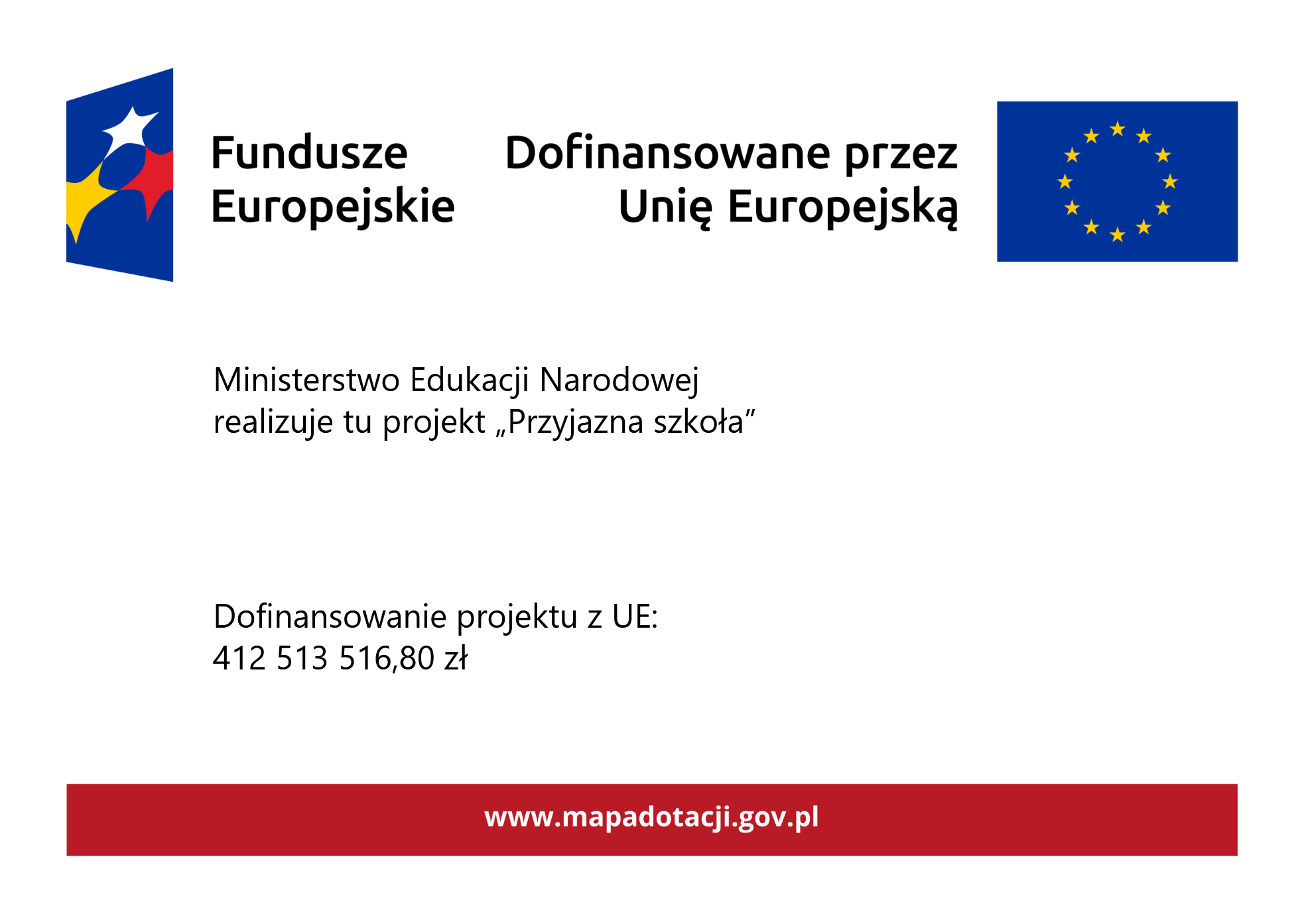Plakat projektu Przyjazna szkoła