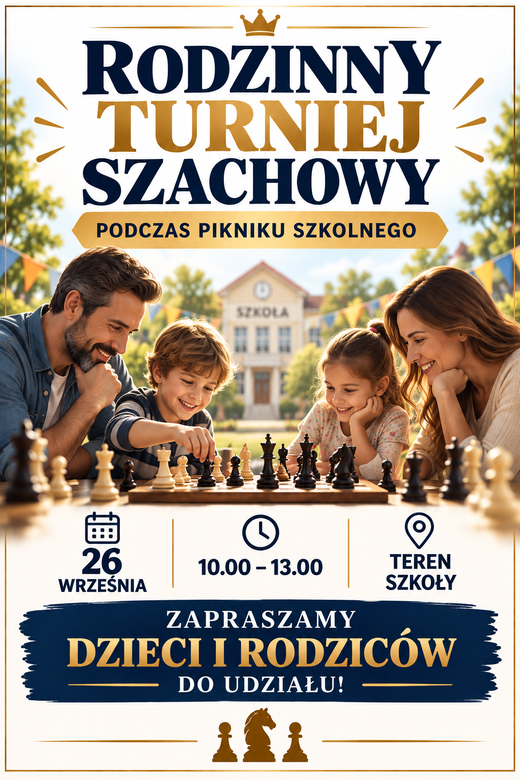 plakat turniej szachowy