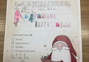 list do Świętego Mikołaja 16
