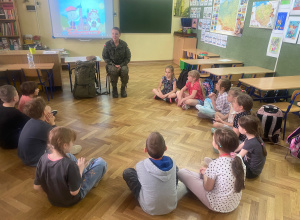 "Spotkanie z żołnierzem" w klasie 2b